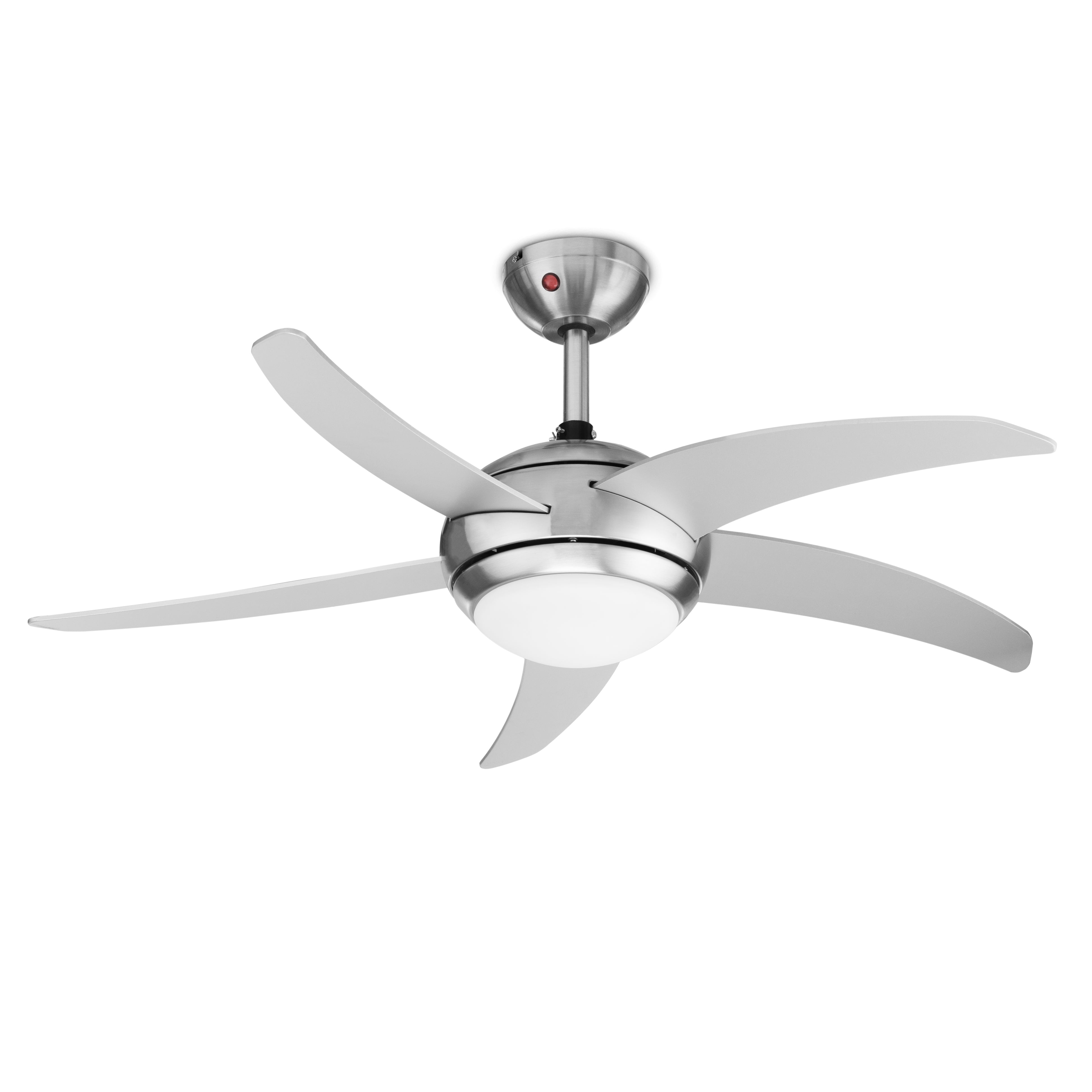 Tristar Deckenventilator VE-5815 – 112 cm, 60 W, Metall, Fernbedienung, Silber