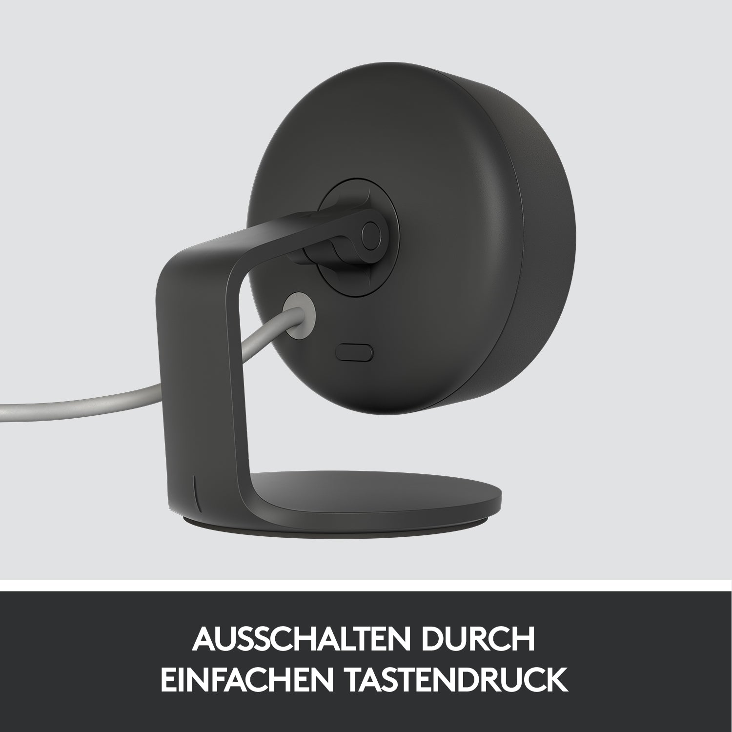 Logitech Circle View Sicherheitskamera – 1080p, Reichweite 5 m, IP64, Graphit