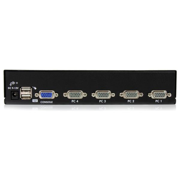 StarTech.com 4-Port VGA KVM-Switch – 1920 × 1440, USB 2.0-Hub, Rack 1U