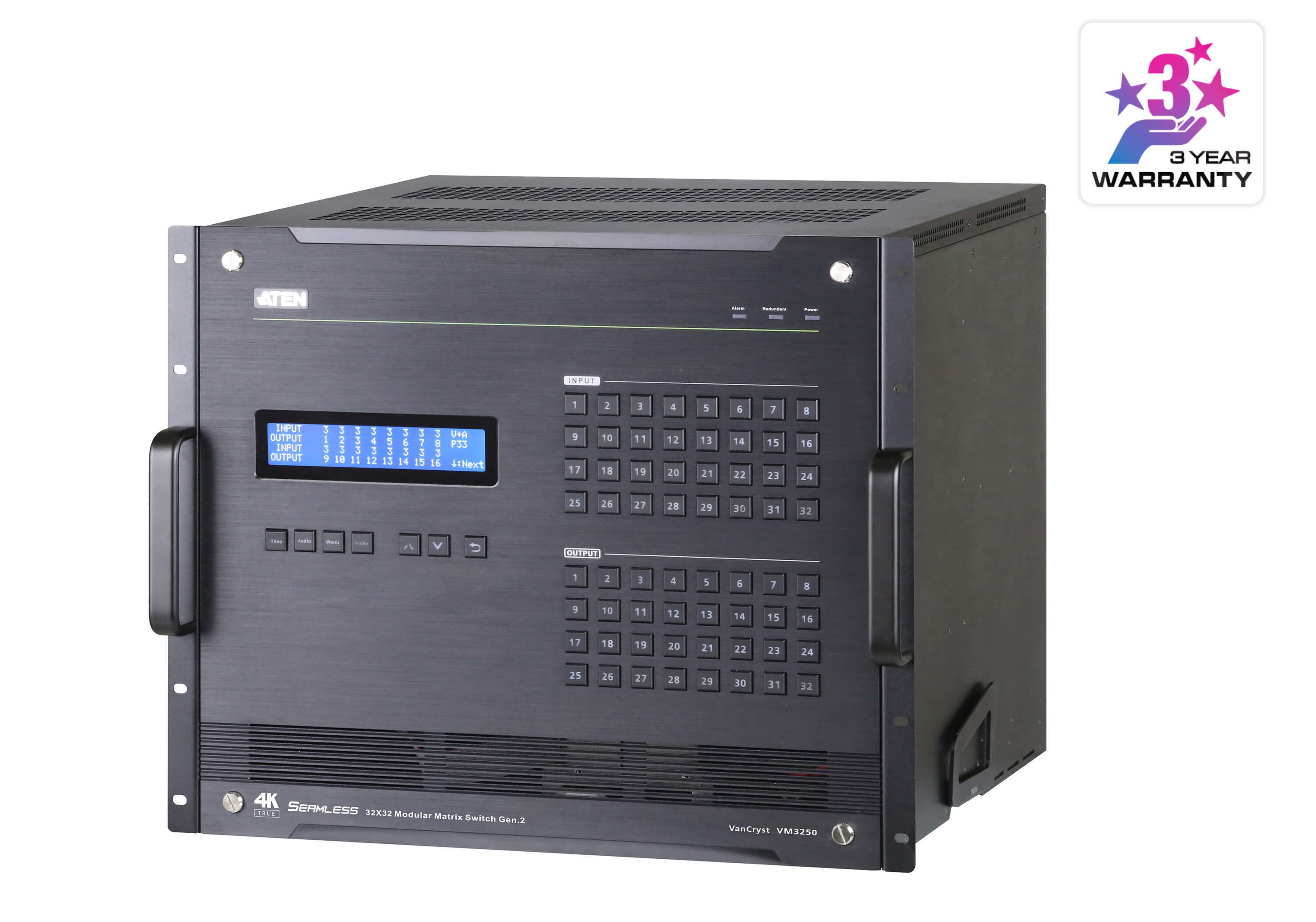 ATEN VM3250 – 32×32 HDMI-Matrix, 4K, RS-232, RS-485/422, Ethernet