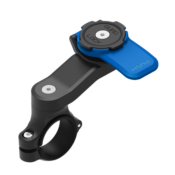 Quad Lock QLM-HBR – Fahrrad-/Motorrad-Halterung – Lenker – für Smartphones (Universal) – Schwarz/Blau