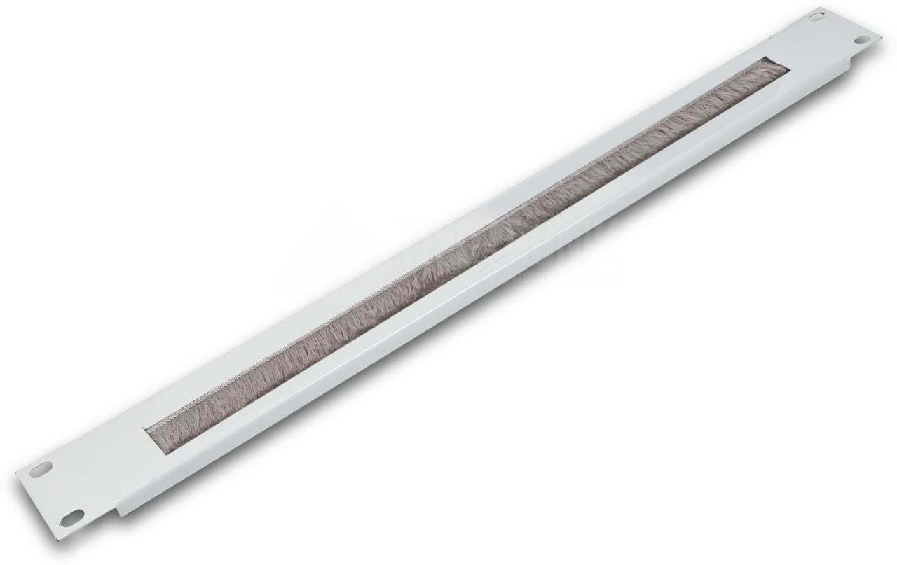 Wirewin Rangierpanel 19" 1U, mit Bürste, Stahl – grau