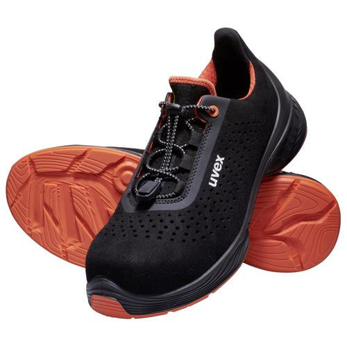 Uvex 1 G2 Sicherheits-Halbschuh S1 SRC – schwarz/orange – Grösse 45, Weite 11