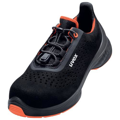 Uvex 1 G2 Sicherheits-Halbschuh S1 SRC – schwarz/orange – Grösse 42, Weite 11