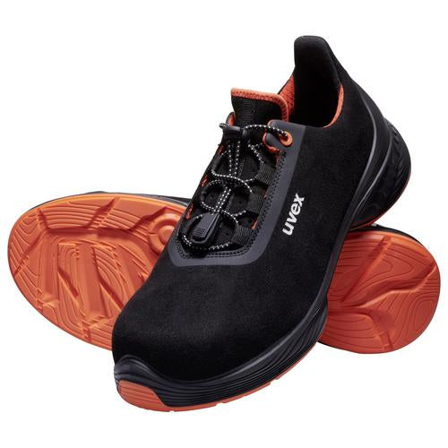 Uvex 1 G2 Sicherheits-Halbschuh S2 SRC – schwarz/orange – Grösse 42, Weite 11