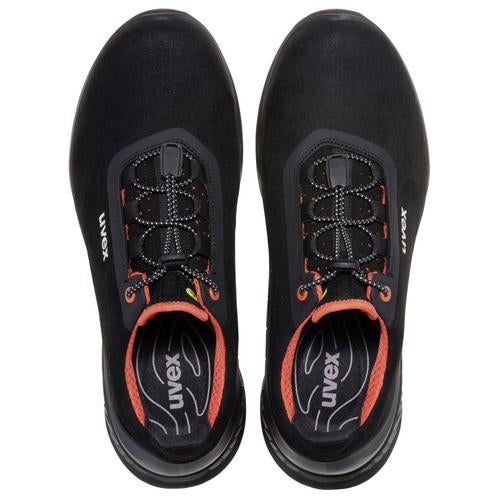 Uvex 1 G2 Sicherheits-Halbschuh S2 SRC – schwarz/orange – Grösse 42, Weite 11