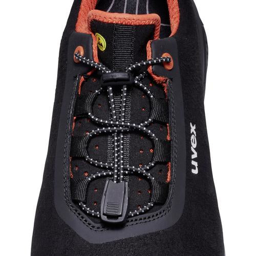 Uvex 1 G2 Sicherheits-Halbschuh S2 SRC – schwarz/orange – Grösse 42, Weite 11