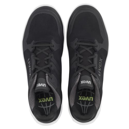 Uvex 1 sport Sicherheits-Halbschuh S3 SRC – schwarz/grau – Grösse 38, Weite 11