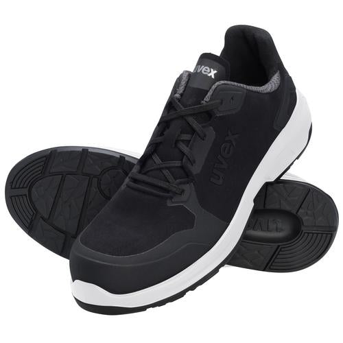 Uvex 1 sport Sicherheits-Halbschuh S3 SRC – schwarz/grau – Grösse 38, Weite 11