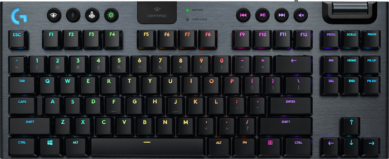 Logitech G G915 TKL – Gaming-Tastatur – Mechanisch – Bluetooth & 2,4 GHz (USB-A Empfänger) – RGB