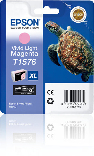 Epson C13T157640XL Magenta Tintenpatrone (Original) – 2'300 Seiten – für Epson Stylus Photo R3000