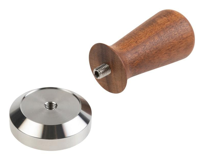 Furber. FURBER – Tamper Ø 5,3 × 5,3 cm, Akazienholz/Edelstahl, Braun/Silber