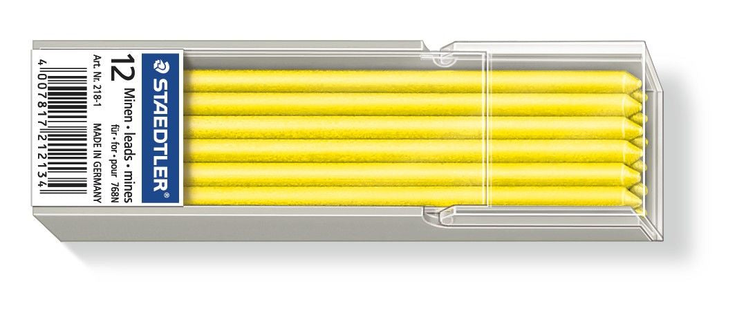 Staedtler Nachfüllung für Lumocolor Omnichrom 768 Marker – Gelb, 3 mm, 12 Stk.