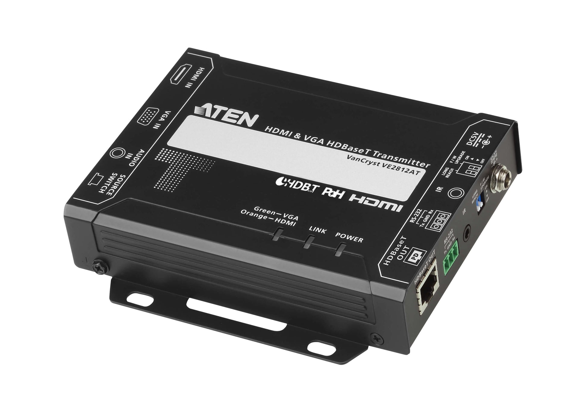 ATEN VE2812AT – HDBaseT-Transmitter, HDMI/VGA, PoE, 4K bis 150 m