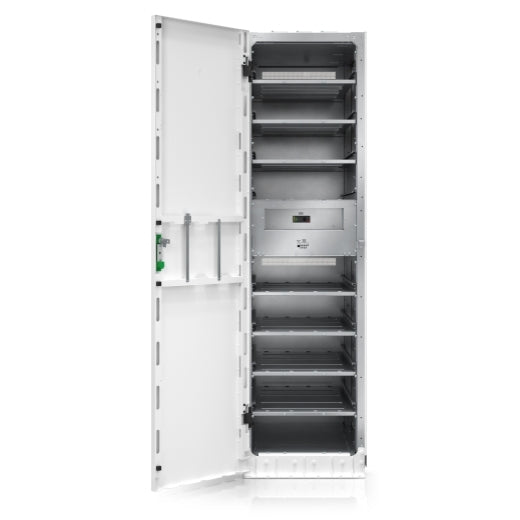 APC GVSMODBC9 – Modularer Batterieschrank, freistehend, 550 × 847 × 1'970 mm, plombierte Bleisäure (VRLA)