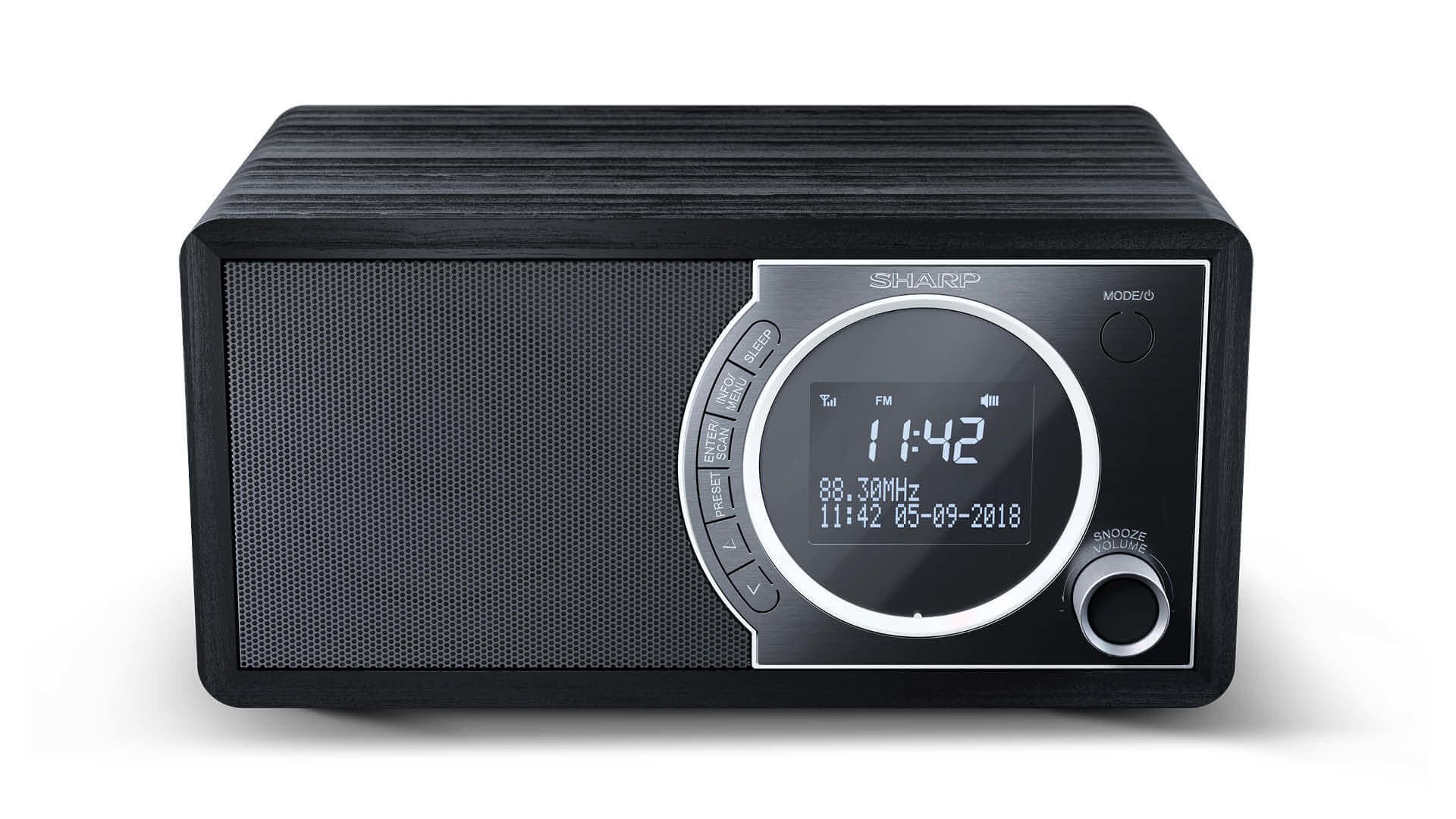 Sharp DR-450 – DAB-/Internetradio – Tischradio – DAB+, UKW, Bluetooth – Schwarz