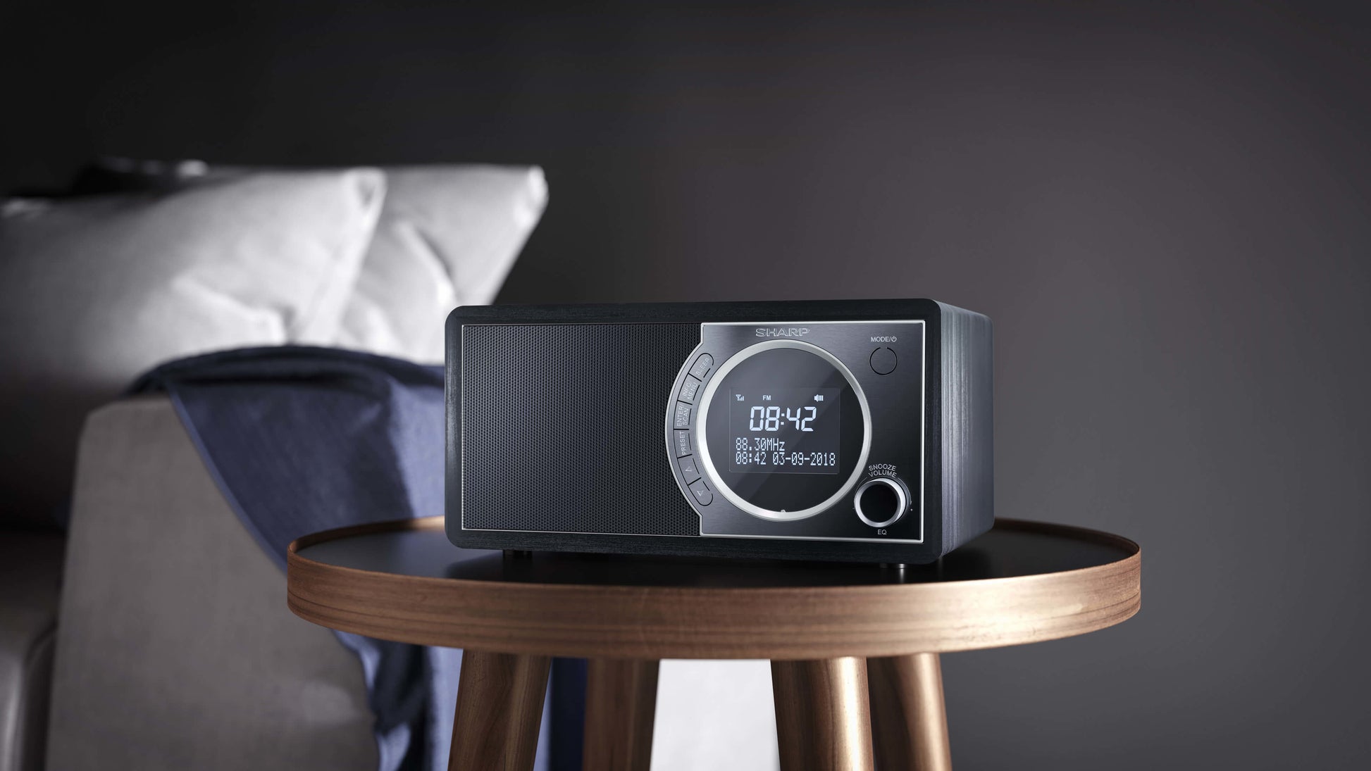 Sharp DR-450 – DAB-/Internetradio – Tischradio – DAB+, UKW, Bluetooth – Schwarz