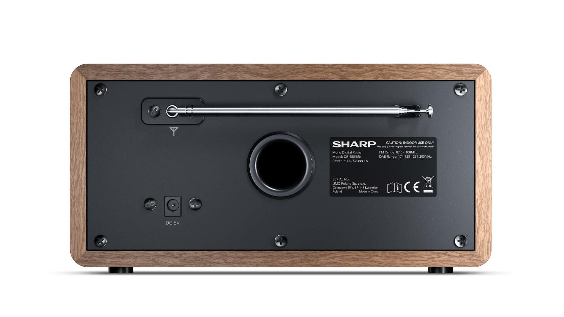 Sharp DR-450 – DAB-/Internetradio – Tischradio – DAB+, Bluetooth – Braun