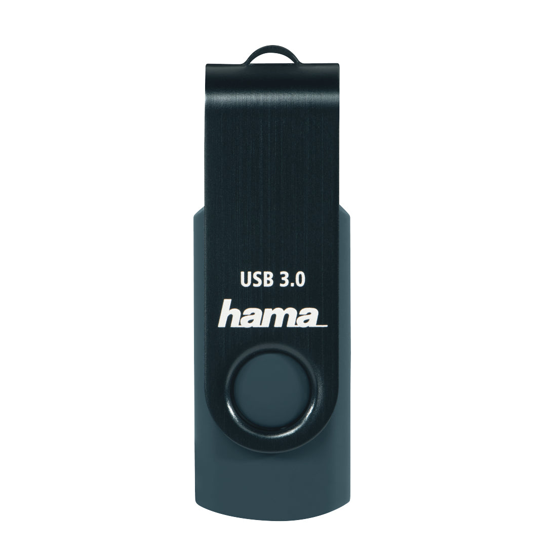 Hama Rotate 182464 – USB-Stick 64 GB, USB 3.0 Typ-A, 70 MB/s, Drehring, Blau