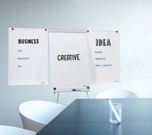 Franken Flipchart X-tra Line Standard – 68 × 105 cm, hellgrau
