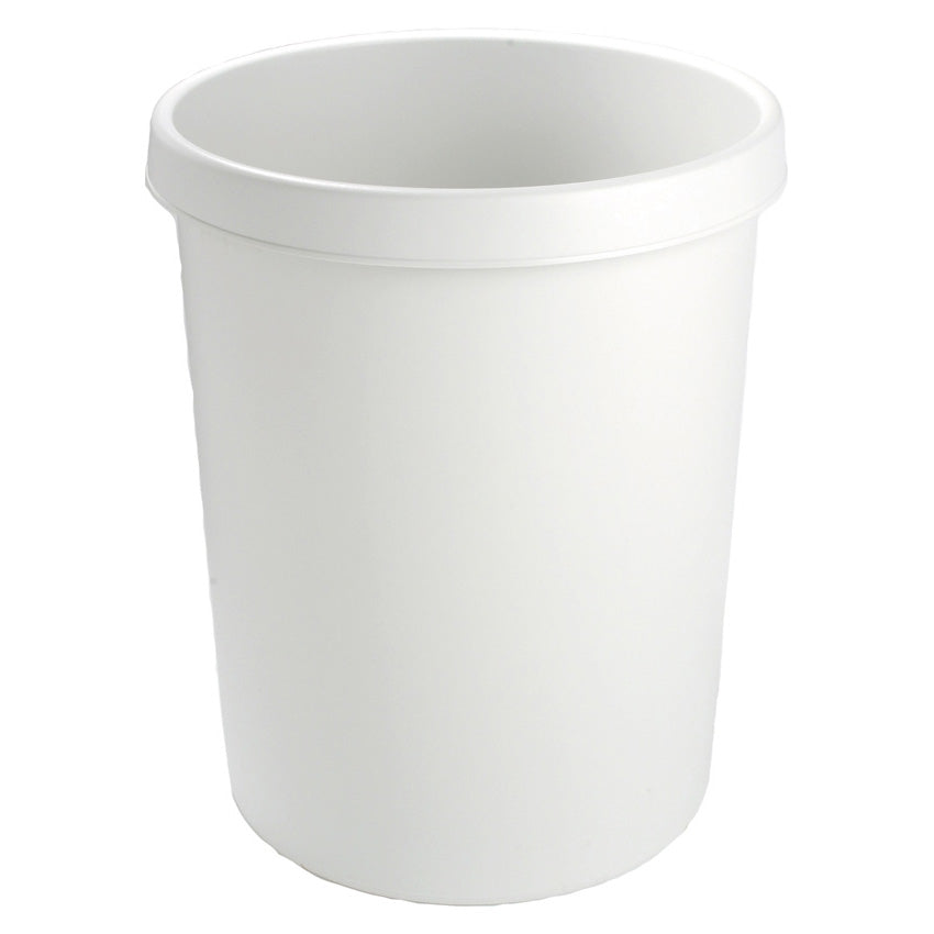 Helit Papierkorb the german – 45 l – Kunststoff, lichtgrau – Ø 390 × H 480 mm