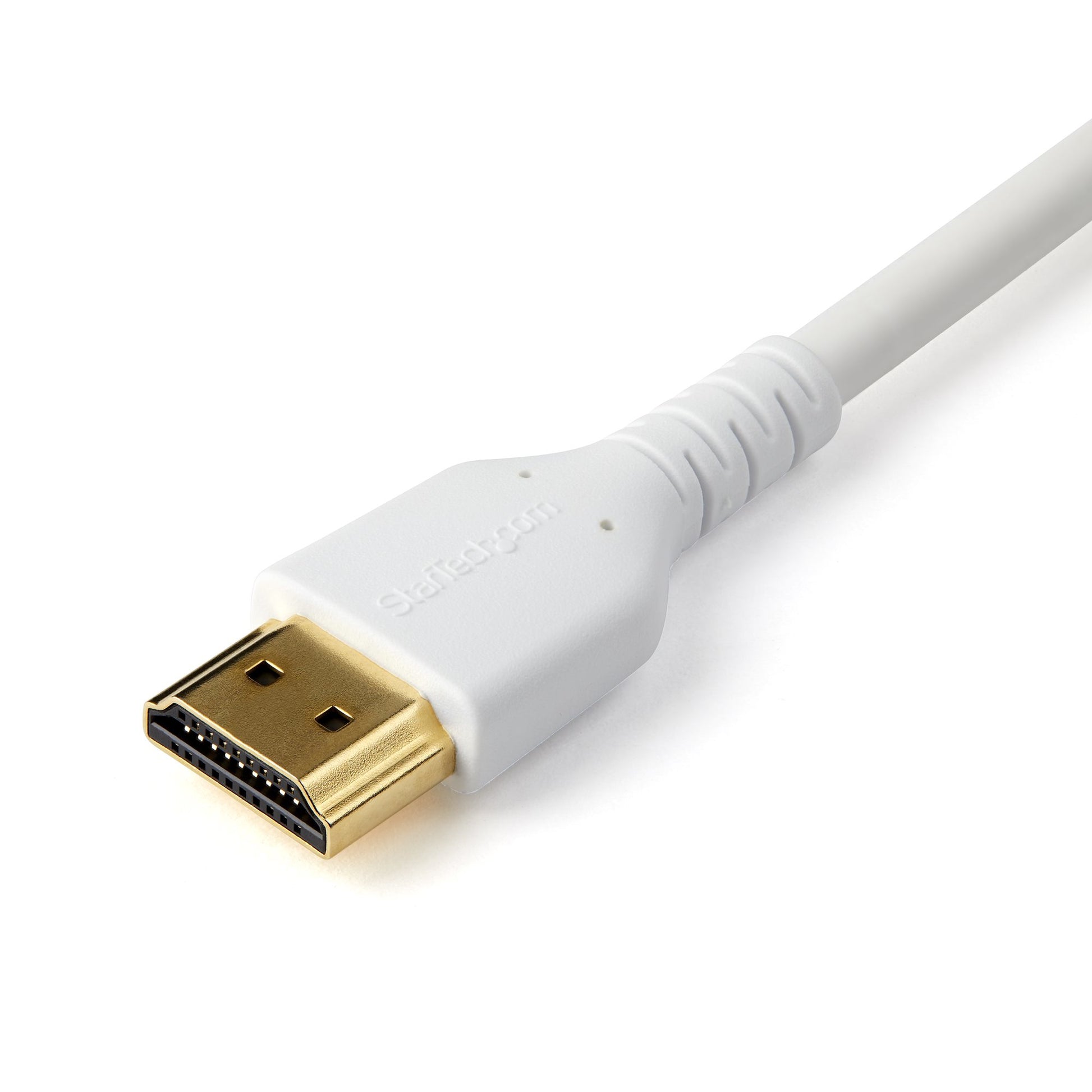 StarTech.com HDMI Kabel HDMI 2.0 4K 60 Hz – 1 m – HDR, ARC – Weiss – für UHD Monitore, TVs, Displays