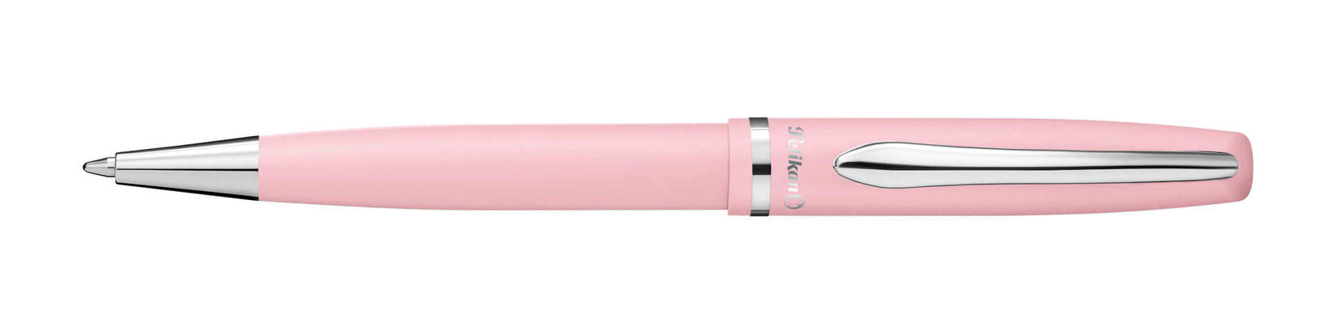Pelikan Jazz Pastell Kugelschreiber – Blau, Medium, Druck, Metall, Pink, dokumentenecht, nachfüllbar