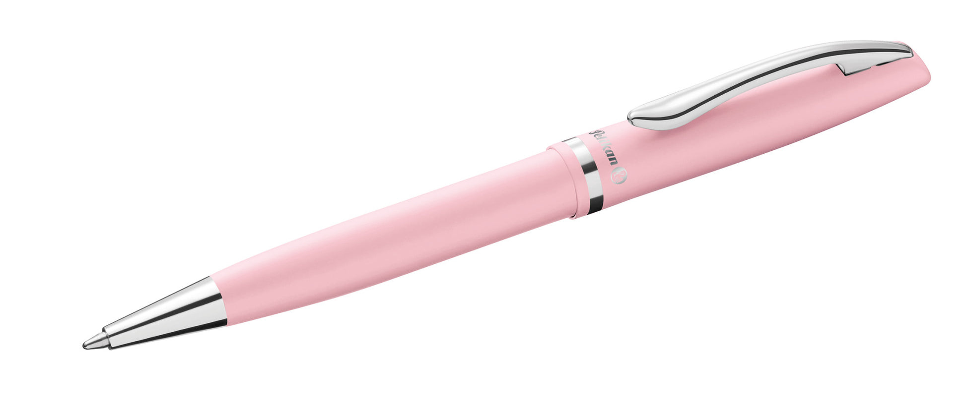 Pelikan Jazz Pastell Kugelschreiber – Blau, Medium, Druck, Metall, Pink, dokumentenecht, nachfüllbar