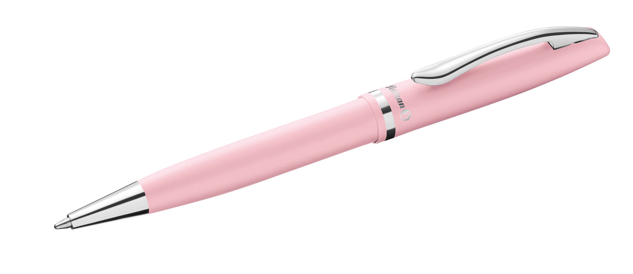 Pelikan Jazz Pastell Kugelschreiber – Blau, Medium, Druck, Metall, Pink, dokumentenecht, nachfüllbar