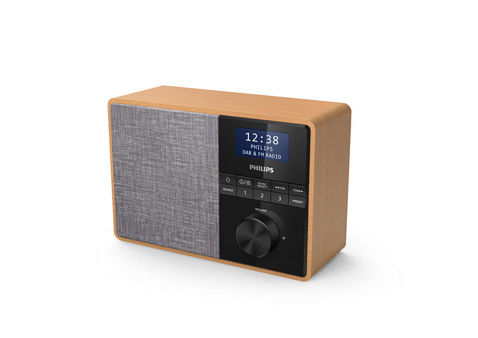 Philips TAR5505/10 – DAB-/Internetradio – Portabel – DAB+, Bluetooth, Akkubetrieb – Grau