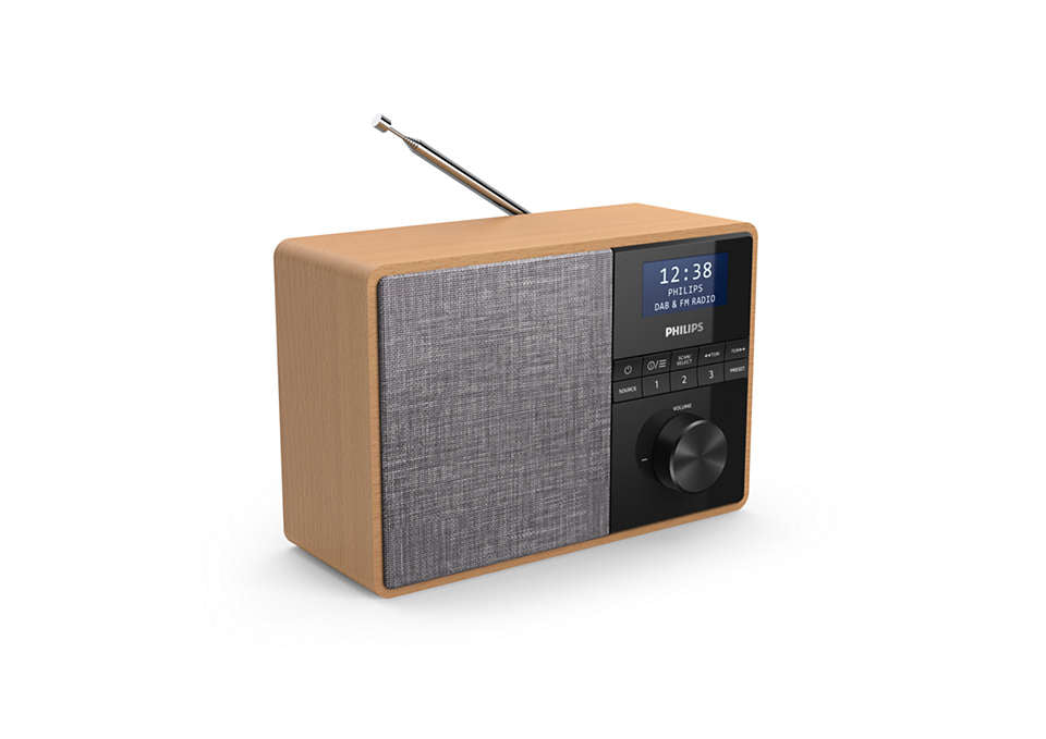 Philips TAR5505/10 – DAB-/Internetradio – Portabel – DAB+, Bluetooth, Akkubetrieb – Grau