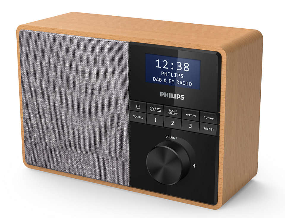 Philips TAR5505/10 – DAB-/Internetradio – Portabel – DAB+, Bluetooth, Akkubetrieb – Grau