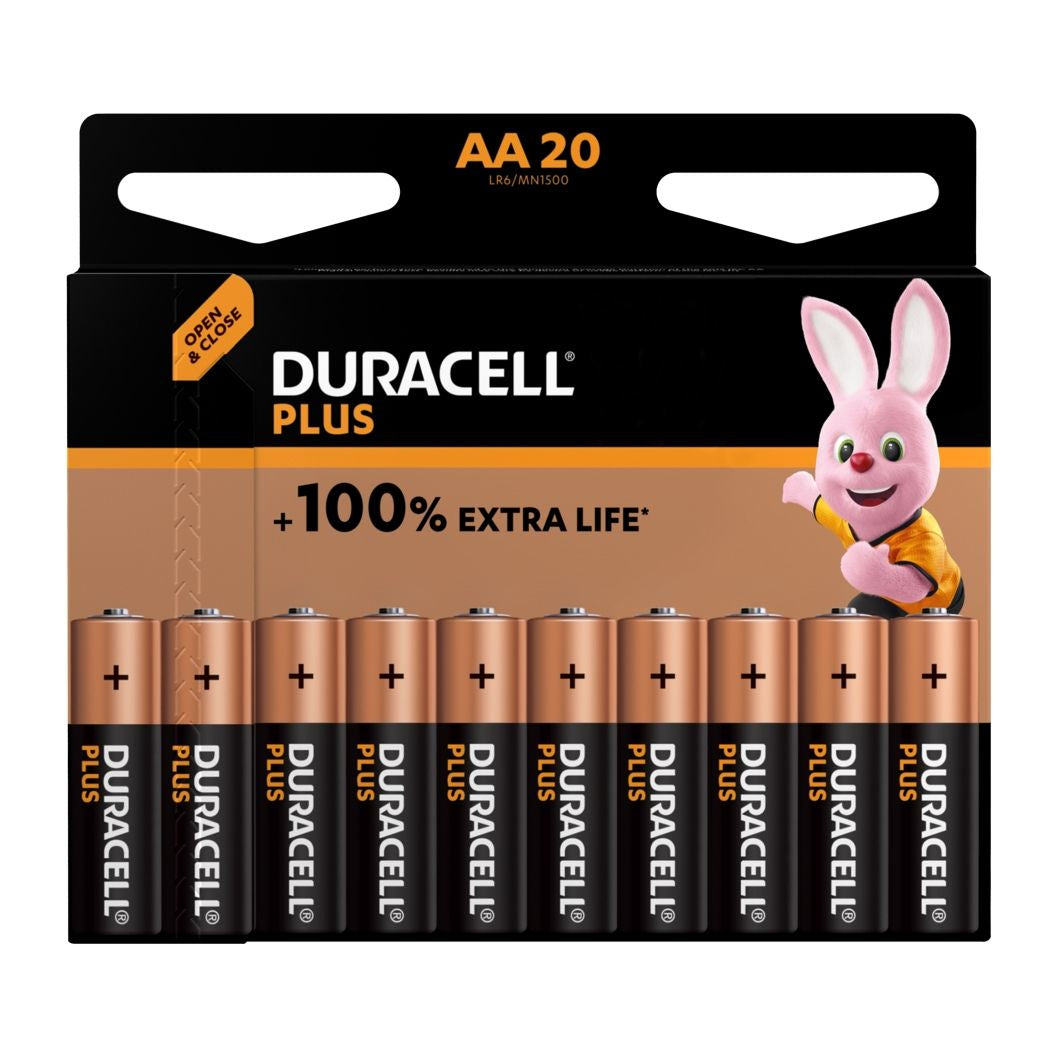 Duracell AA Batterien – Alkaline – 20 Stk.
