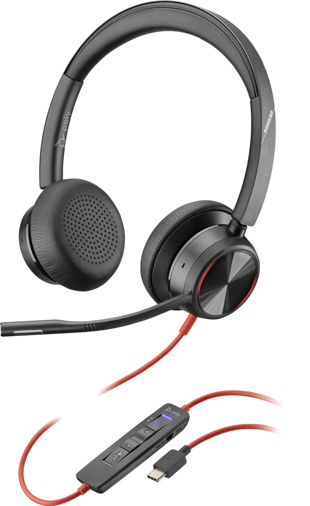 Poly Blackwire 8225 – Headset (Kopfband) – USB-C, 20 – 20'000 Hz – Schwarz