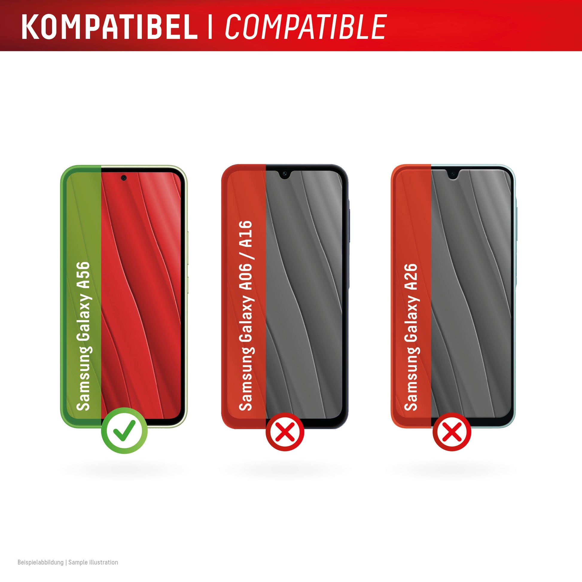 Displex Real Glass Backcover – für Samsung Galaxy A56, Gehärtetes Glas, Transparent