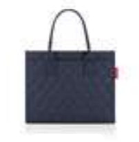 Reisenthel Stofftasche, Polyester, Motiv Rhombus Midnight Gold, 420×350×170 mm