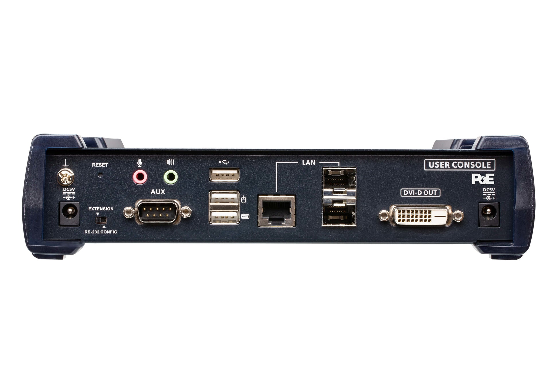 ATEN KE6922R – KVM-Empfänger – DVI-D Dual-Link, 2×SFP, PoE, 4×USB 2.0, 2560×2048, für KE6922T