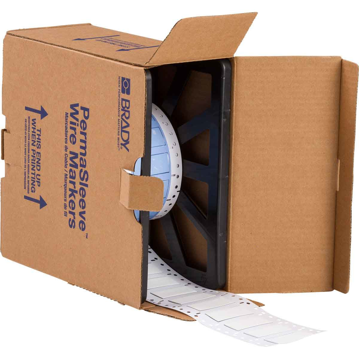 Brady Schrumpfschlauch-Set, Polyolefin, nicht klebend, Betriebstemperatur −55 bis 135 °C – Weiss