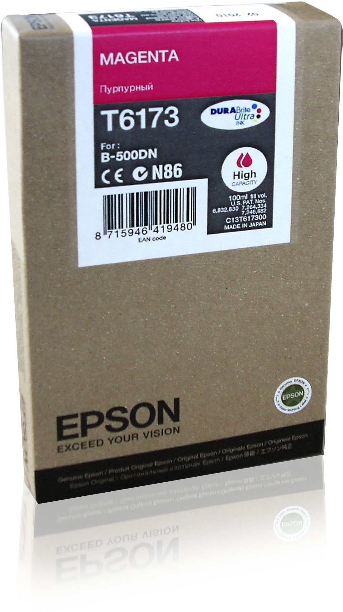 Epson Tintenpatrone T6173, Magenta, 7'000 Seiten