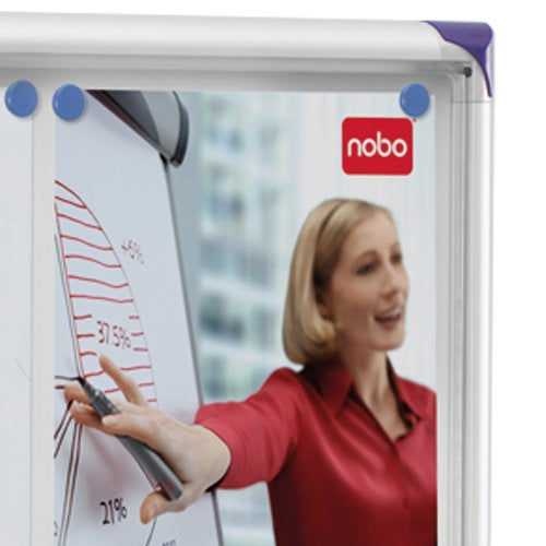Nobo Schaukasten, 4 × A4 – Aluminium, Acrylglas, abschliessbar, Innenbereich, 51 × 68 × 2,5 cm