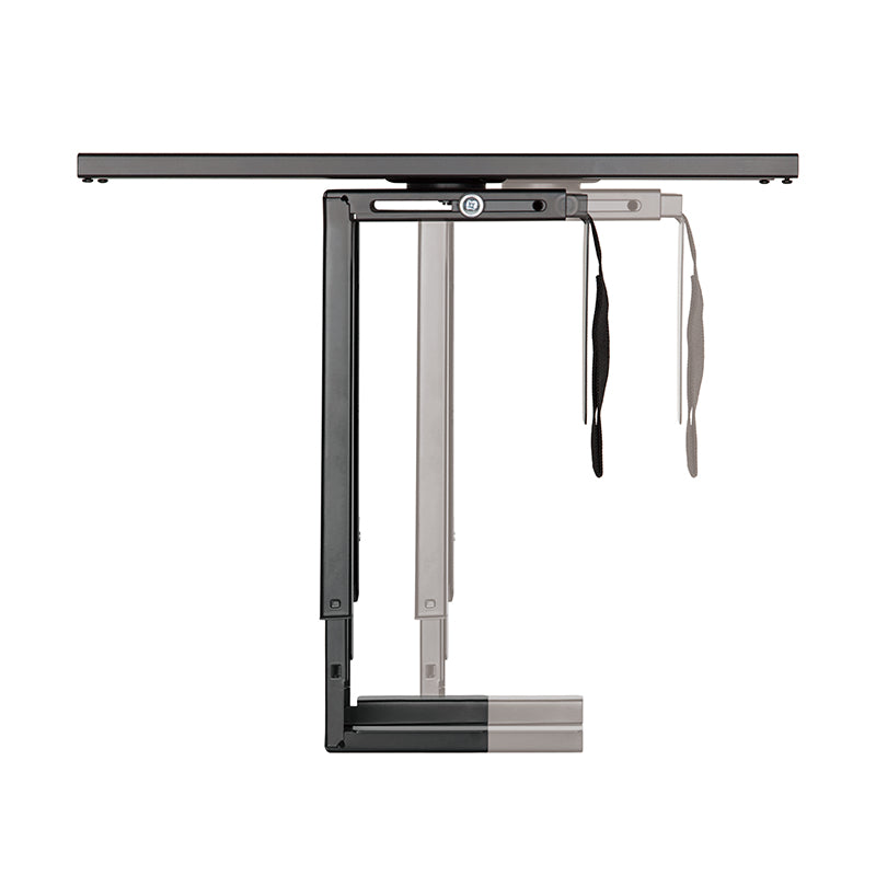 LogiLink EO0031 – PC-Halterung unter Tisch – verstellbar (B 8,8–20,3 cm, H 30–51 cm), 10 kg, Schwarz