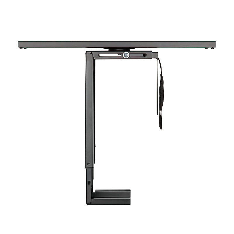 LogiLink EO0031 – PC-Halterung unter Tisch – verstellbar (B 8,8–20,3 cm, H 30–51 cm), 10 kg, Schwarz