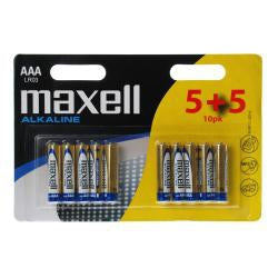 Maxell AAA Batterien, Alkaline, 1,5 V – 10 Stk.