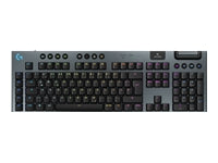 Logitech G G915 X LIGHTSPEED – Gaming-Tastatur – USB + RF + Bluetooth, Mechanisch (GL Clicky), RGB, Schwarz