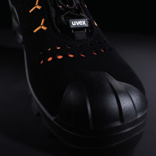 uvex 65022 – Halbschuh S3, Orange/Schwarz