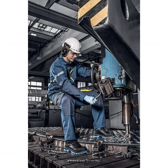 Uvex 2 xenova Sicherheitsstiefel S3 ESD SRC – schwarz/blau – Grösse 44, Weite 11