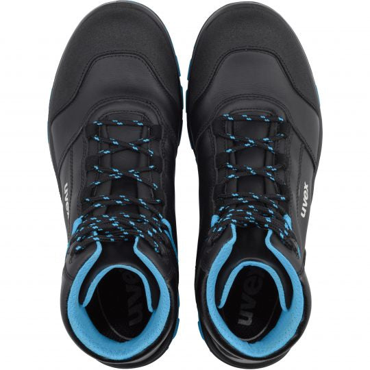Uvex 2 xenova Sicherheitsstiefel S3 SRC – schwarz/blau – Grösse 41, Weite 11