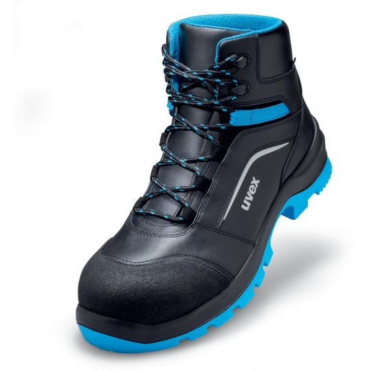 Uvex 2 xenova Schnürstiefel – S3, Schwarz/Blau