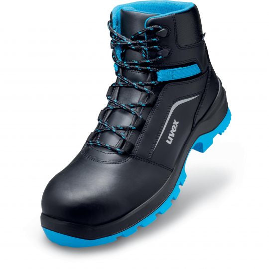 Uvex 2 xenova Sicherheitsstiefel S2 SRC – schwarz/blau – Grösse 44