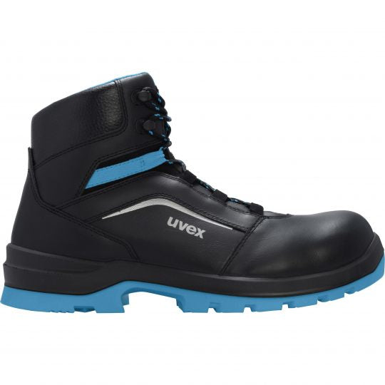 Uvex 2 xenova Sicherheitsstiefel S2 SRC – schwarz/blau – Grösse 44